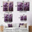 «Purple Leaves Plum Precision II» - impressions sur toile traditionnelles mauves-1760425206-1760425200-1760425201