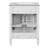 Modern 24" White Freestanding Bathroom Vanity With Ceramic Sink, Tip-Out Drawer & 2 Soft-Close Doors With Organizers-617595471-617595470