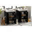 Ensemble de meuble-lavabo 48 po avec lavabos doubles (séparés), lavabos doubles en céramique, tablette de rangement et portes à fermeture en douceur 48 po