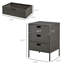 Armoire de rangement extérieure pour piscine Pe 3 - Armoire à serviettes brune avec organisateur