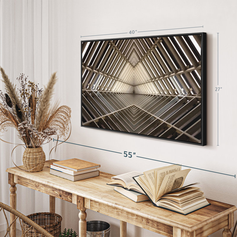 Mirror Image Architecture Canvas Print, 27" H x 40" W