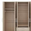 Rangement pour garde-robe en bois à 6 portes avec 6 grands tiroirs-1353988660