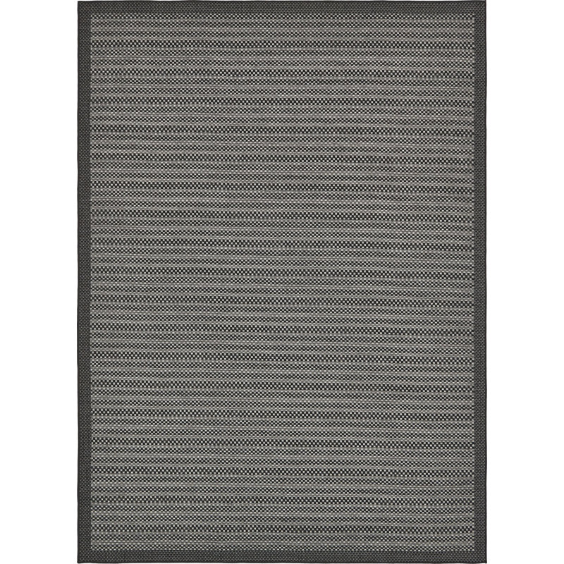 Striped Indoor / Outdoor Rug, Rectangle 4' x 6'