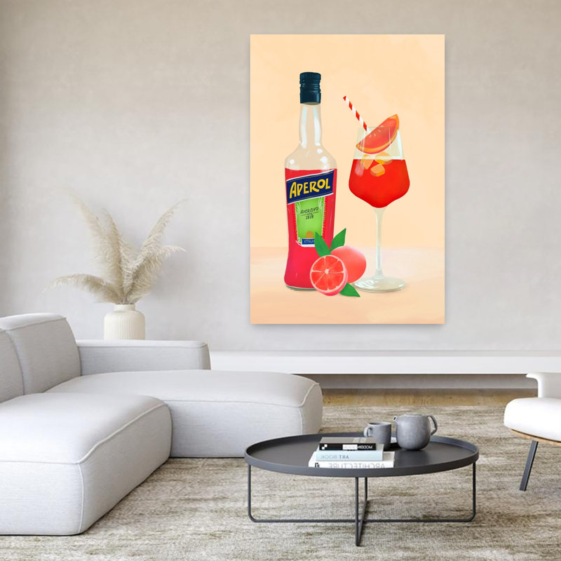 Art mural Aperol Spirz, H 60 po x l 40 po