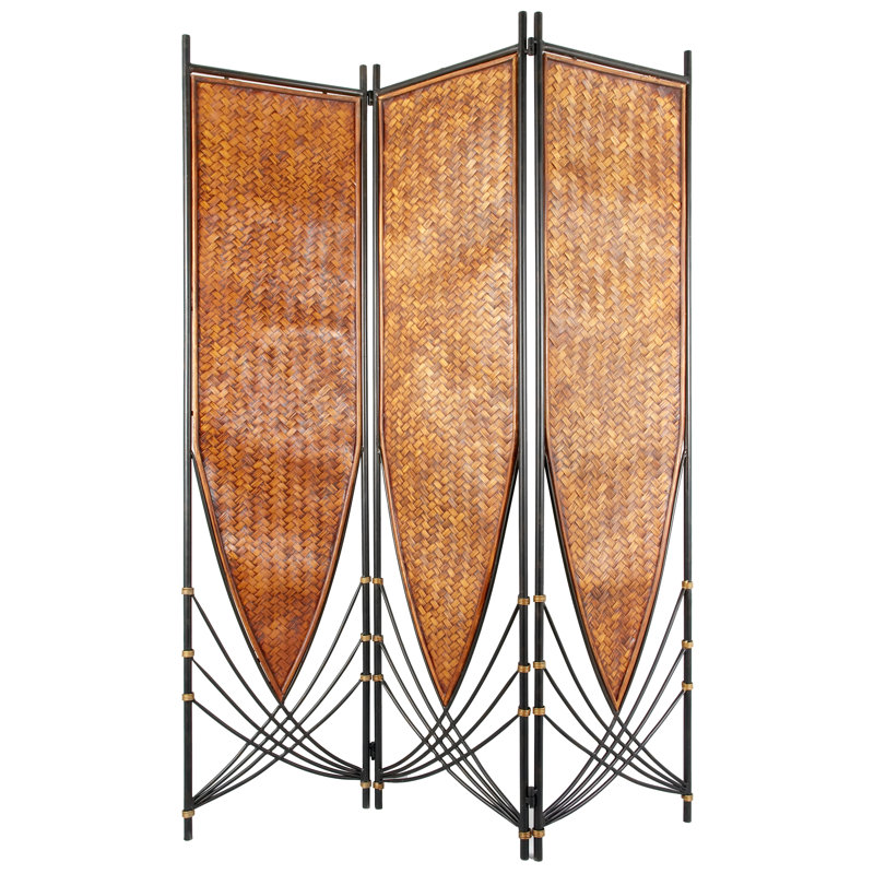 Tropical Rattan Room Divider