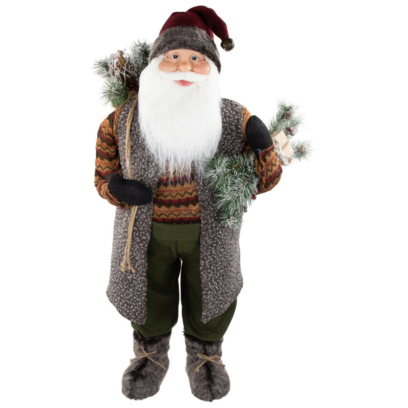 Figurine de père Noël rustique 36 po