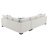 Beland Chenille Upholstered Sleeper Sectional Sofa Greige