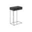 Table d'appoint Shelyn, en forme de C, bout, côté, collation, tiroir de rangement, salon, chambre à coucher, métal-947325403-947325405