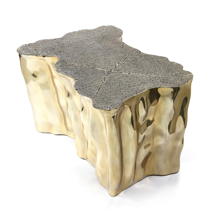 Lunar Flow Coffee Table, Gold