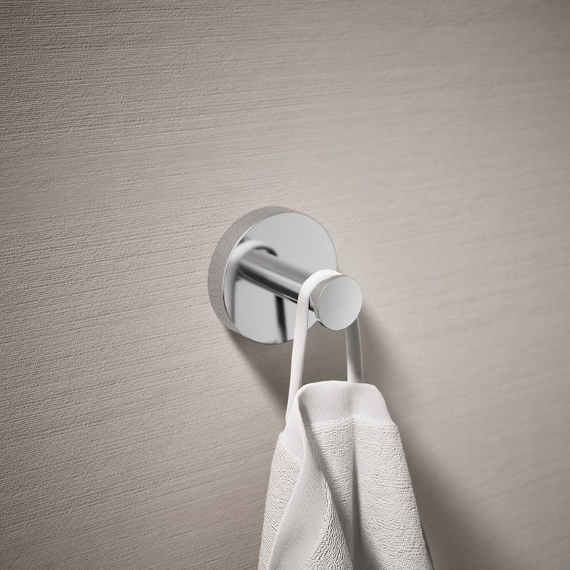 Elate Robe Hook, Polished Chrome