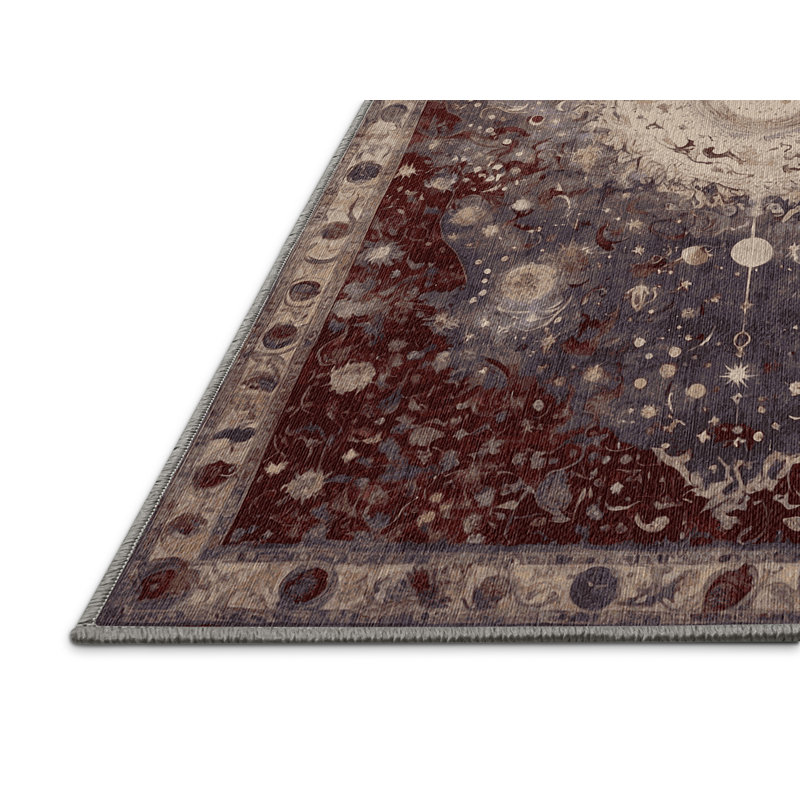 Tapis gris lavable à la machine, Rectangle 7 pi x 9 pi