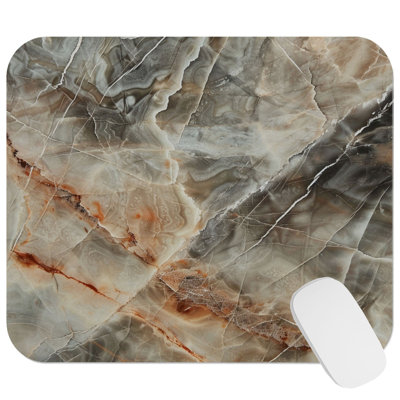 Abstract Marble Geode Crystal IV Geode Modern Gaming Cute Office Laptop Desk Pad Gift Mat Square Rectangle Non-Slip Mousepad