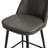 Betzalel Swivel Upholstered Counter Stool with Metal Frame-319734914