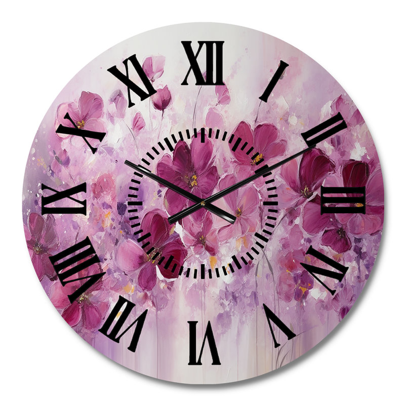 Horloge murale Fuschia, Médium