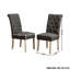 Banff 5-piece Dining Set, Cross-Buck Round Table with 4 Tufted Chairs-1462019911
