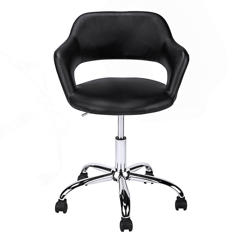 Chaise de bureau ergonomique pivotante à hauteur réglable avec accoudoirs