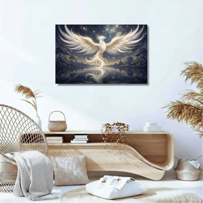 Phoenix Night Canvas Wall Art Set Of 1