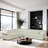 3 - Piece 138" Wide Genuine Cowhide Leather Luxury Chesterfield Living Room Sectional-411876319-411876318