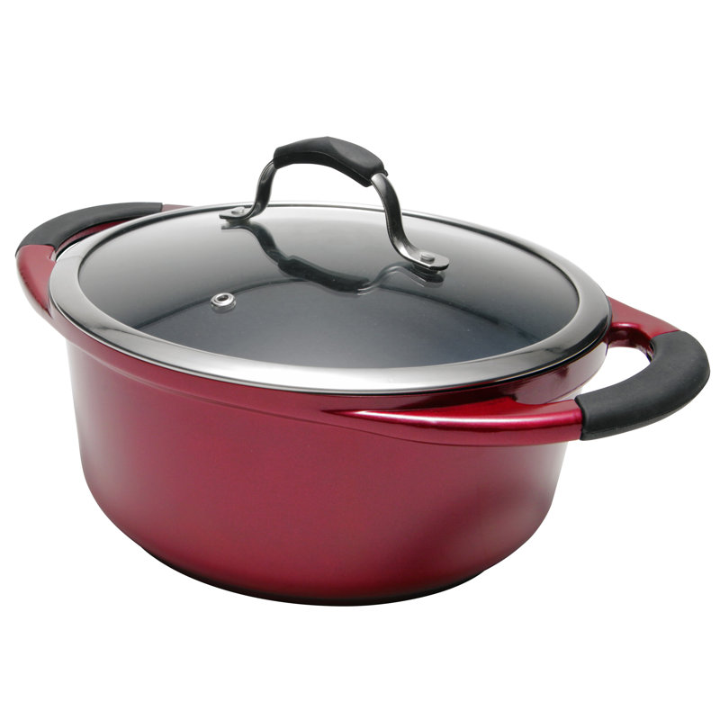 Pot de fleurs avec couvercle corvex Vortex, Rouge, 5 pte