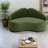Space-saving Green Sofas, Chenille Fabric For Small Homes, Retro Style