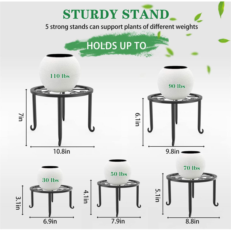Ahull Plant Stand - Set of 5