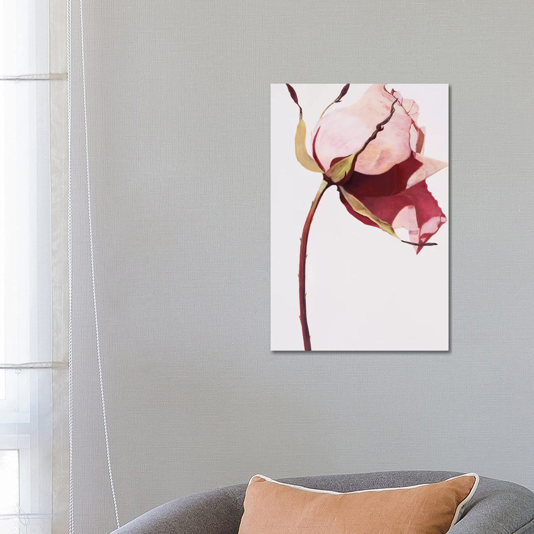 Love Is A Rose I von Linda Stelling - Galerie-verpackte Leinwand Giclée auf Leinwand