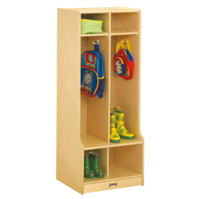 Jonti-Craft® 2 Section Coat Locker with Step