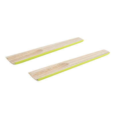  Bamboo Serving Utensils Set 1 Count 9.84 Inches Handmade Premium Bamboo Servers, Greaseproof Freezable Serving Tools, Natural Medium Servers, Green