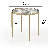 Stylish and Modern Addlie Nesting Fluted Glass Finished Metal Frame Round Coffee Table-452841962