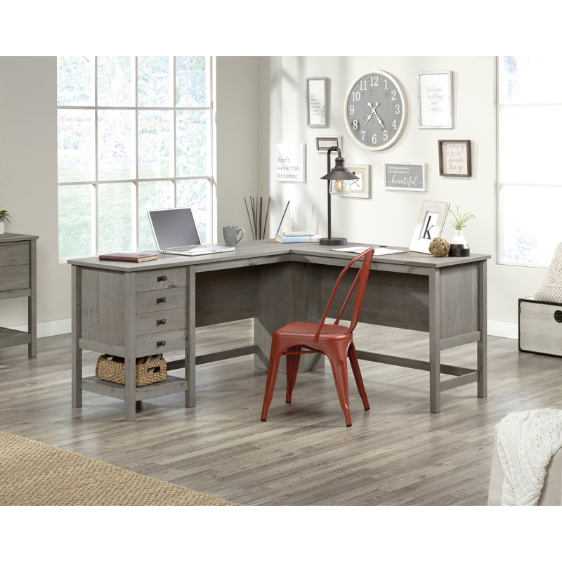 Cottage Road L Desk, Light Gray