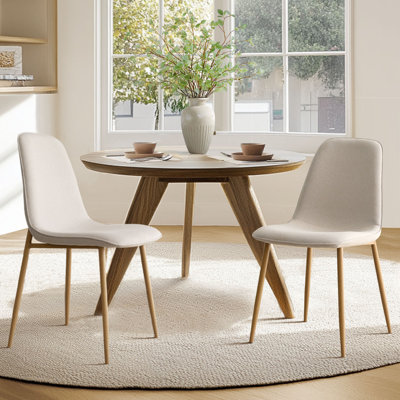 Chaise d'appoint rembourrée à dossier complet de 18 po de hauteur