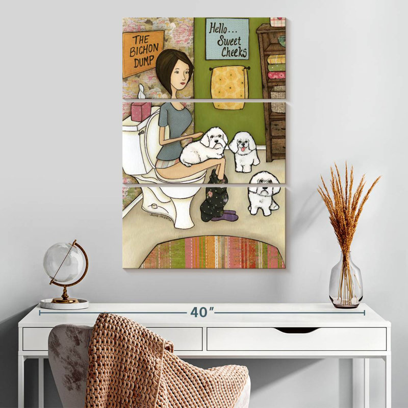 Brampt The Bichon Dump, 32" H x 20" W