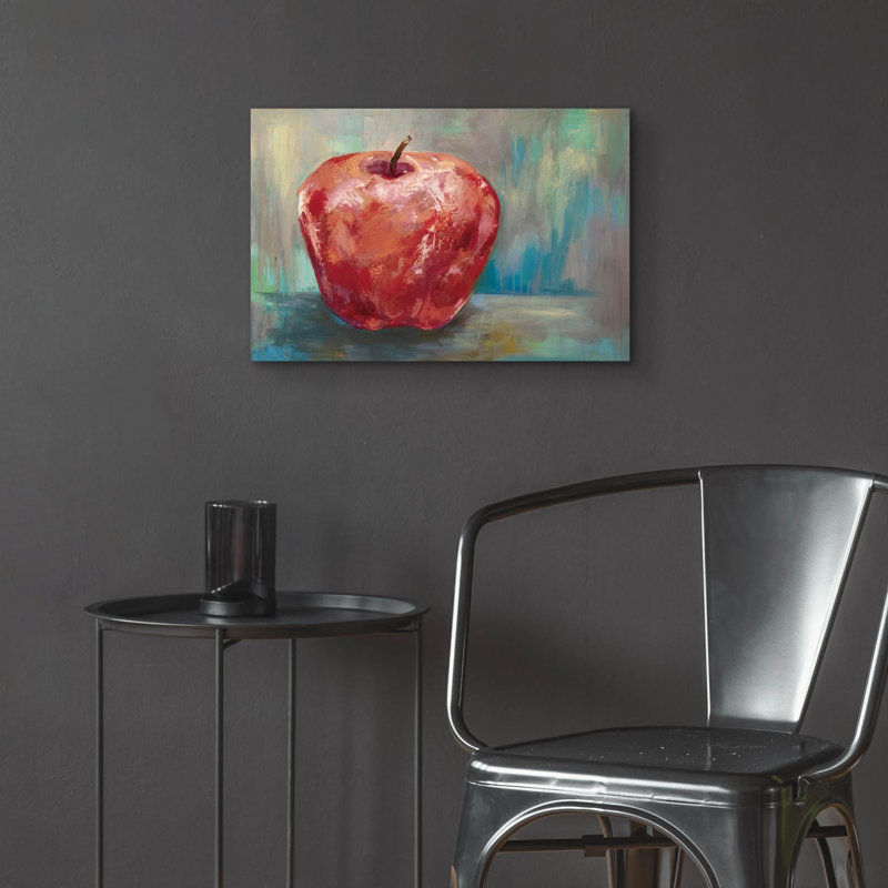 «Red Apple Crop» par Jeanette Vertentes, art mural en verre acrylique, H 16 po x l 24 po x P 0,2 po