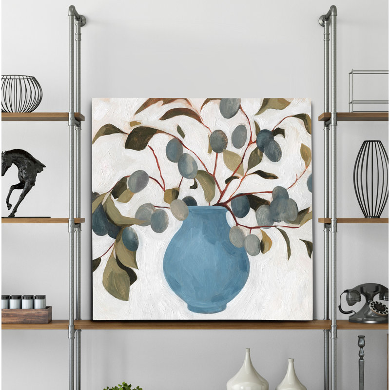 « prune branch agencement i », peinture, H 24 po x l 24 po x P 1,5 po, Toile tendue
