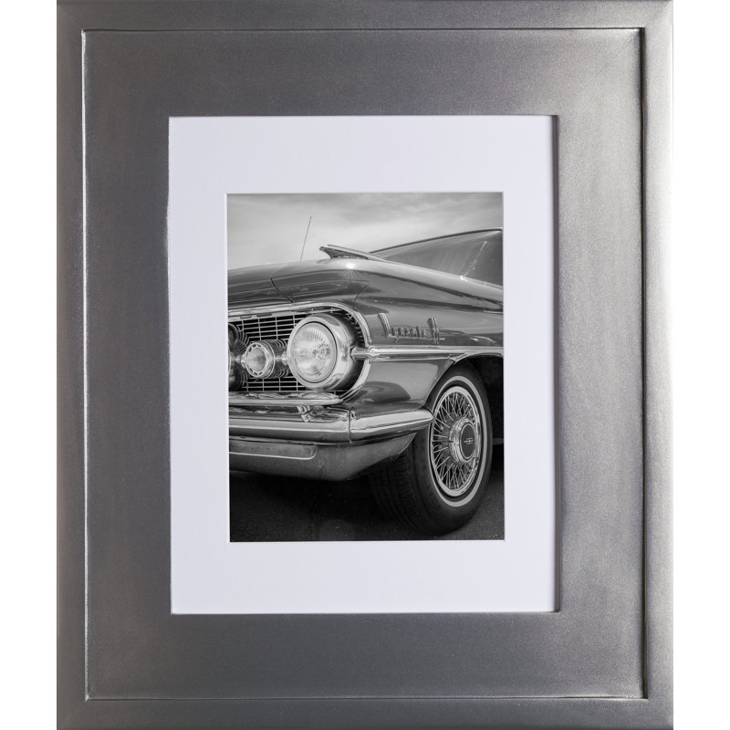 14x18 Fox Hollow Furnishings Recessed Picture Frame Medicine Cabinet, Silver