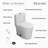 KE KING Space Saving Round Compact One-Piece Toilet (Seat Included)