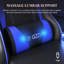 Ergonomic Game Chair with Massage Lumbar Support and Footrest Swivel-74712721