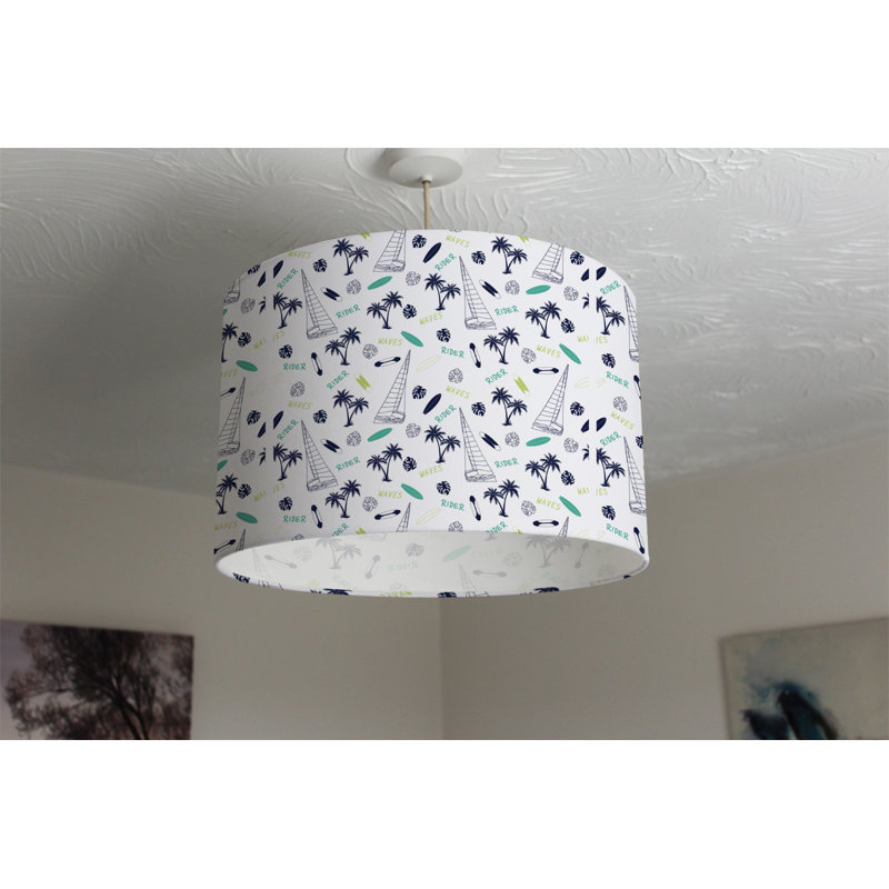 Cotton Drum Lamp Shade ( Uno ), 25cm H x 40cm W x 40cm D