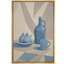 Reproduction d'art mural bleu minimaliste nature morte poire fruit-124932500-124932501