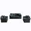  Ensemble de canapé modulaire 3 pièces, 2 fauteuils et canapé 2 places, tissu chenille avec coussins, gris-1064469649