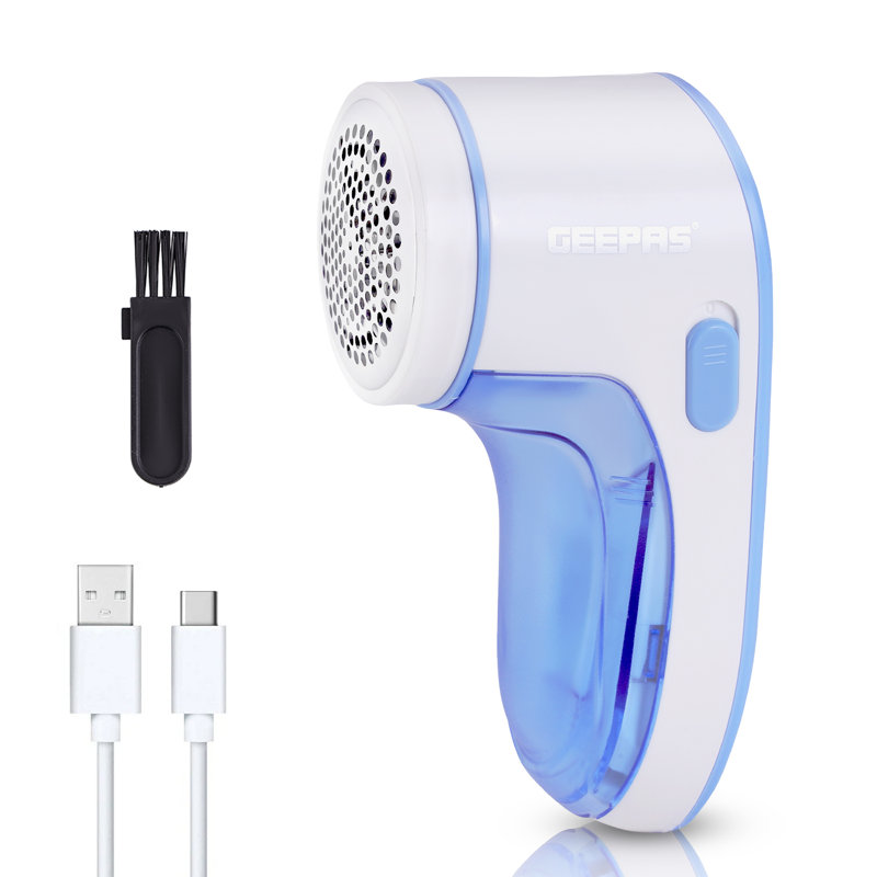 GEEPAS Fabric Shaver, Portable  Lint Remover, Blue, Rechargeable