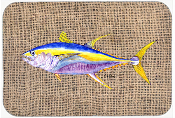 Caroline's Treasures Tuna Fish Glass Cutting Board