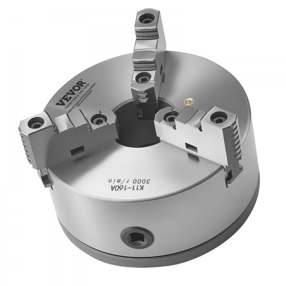 17 Stories 6 Inch 3-Jaw Self-Centering Lathe Chuck with 1 1/2 in-8 ...