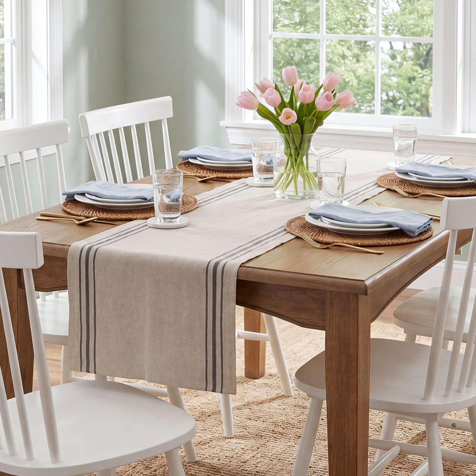 Titania Striped Table Runner