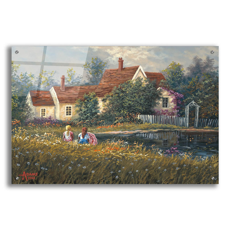 Rosalind Wheeler «Reflections» par Gary Adams, art mural en verre acrylique, H 24 po x l 36 po x P 0,2 po