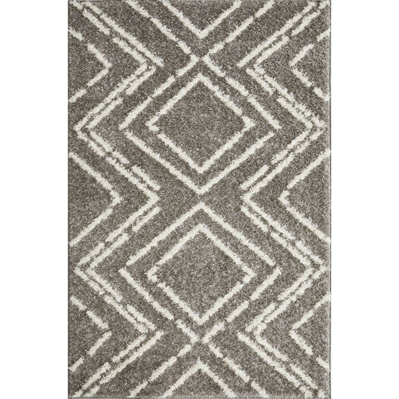 Hinnerich Performance Geometric Indoor Rug, Rectangle 4' x 6'
