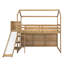 Lit mezzanine avec glissade Wood House-1854177347