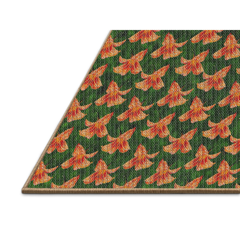 Popovich Floral Indoor Rug, Rectangle 2' x 3'