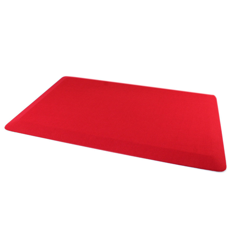 Floortex Standing Comfort Mat, Red, Rectangle 1'8" x 2'8"