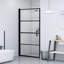 Porte de douche en verre trempé semi-givré 39,4 po x 70,1 po VidaXL-82829093-136848537